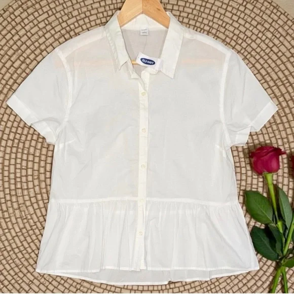 J.Crew and Old Navy NWT Women’s Size Large Coastal Blouse Bundle of 4 - Picture 8 of 8